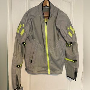 Like-New ICON large mesh summer racing motorcycle jacket with armor